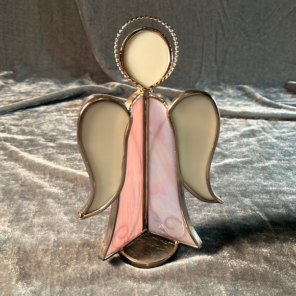 VTG Purple Glass Angel Figurine - Picture 3 of 4